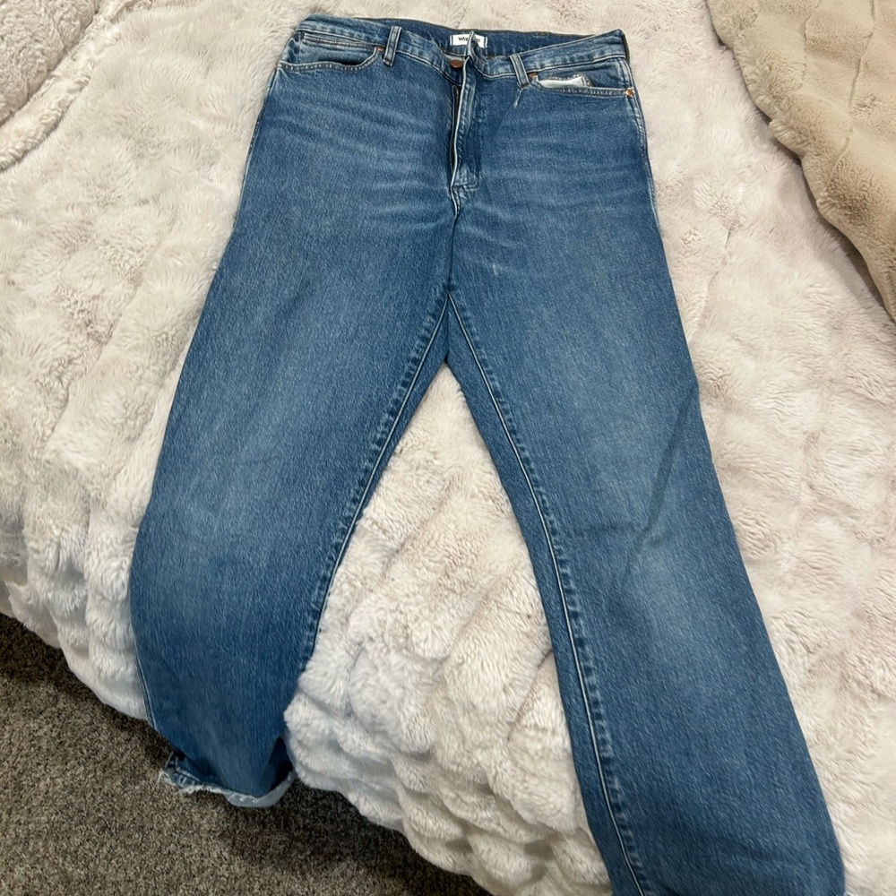 Wrangler Women's Straight Leg Blue Jeans